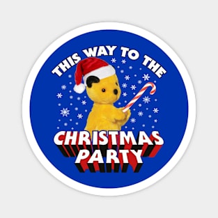 Sooty Christmas This Way To The Christmas Party Magnet